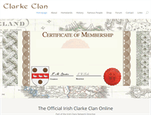 Tablet Screenshot of clanclarke.com